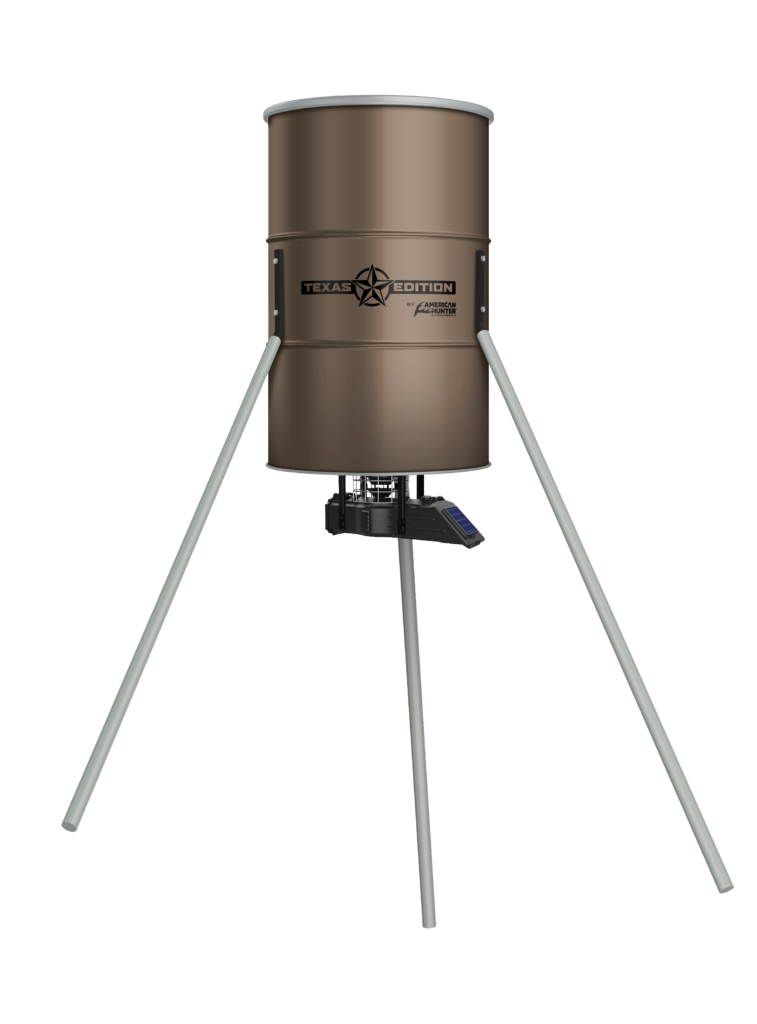 350 lb. TX Edition Tripod Feeder w/updated Sunslinger Kit Boss Buck