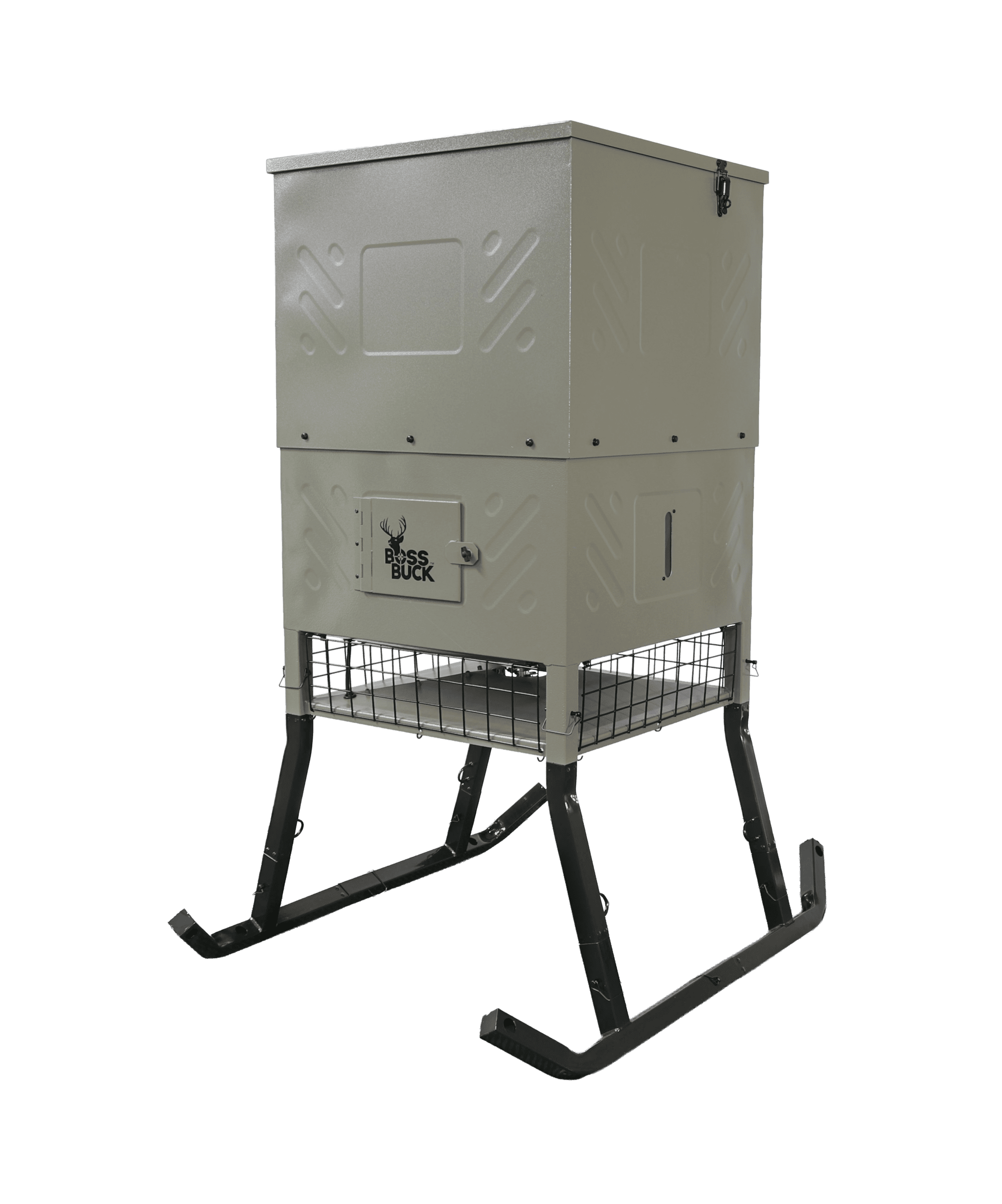 600lb Fill Sled Feeder W/ Diverter Plate & Solar Panel