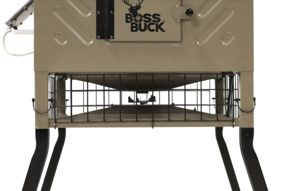 600lb FILL SLED FEEDER W/ DIVERTER PLATE & SOLAR PANEL - Boss Buck